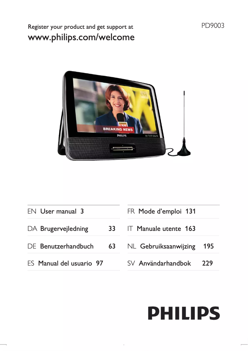 Imagen de la primera página del manual del dispositivo PD9003