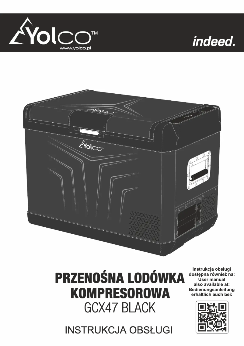 Imagen de la primera página del manual del dispositivo GCX47 BLACK