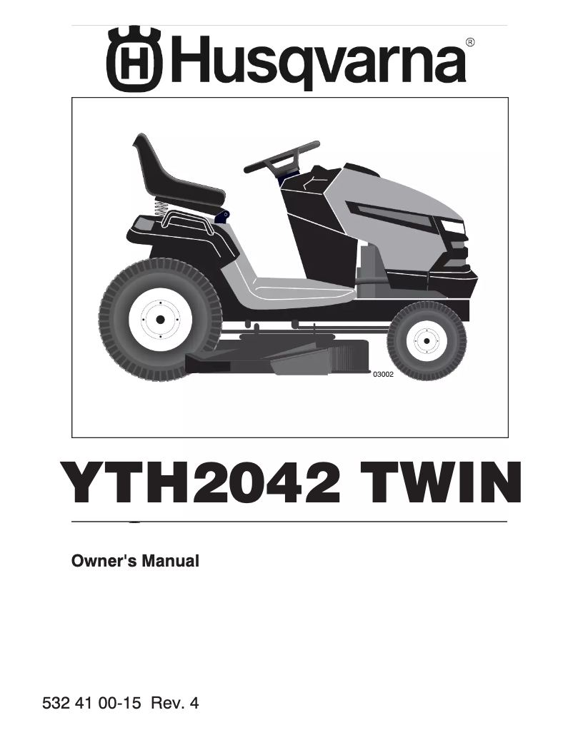 Página 1 del manual Manual de usuario Husqvarna YTH2042 Twin