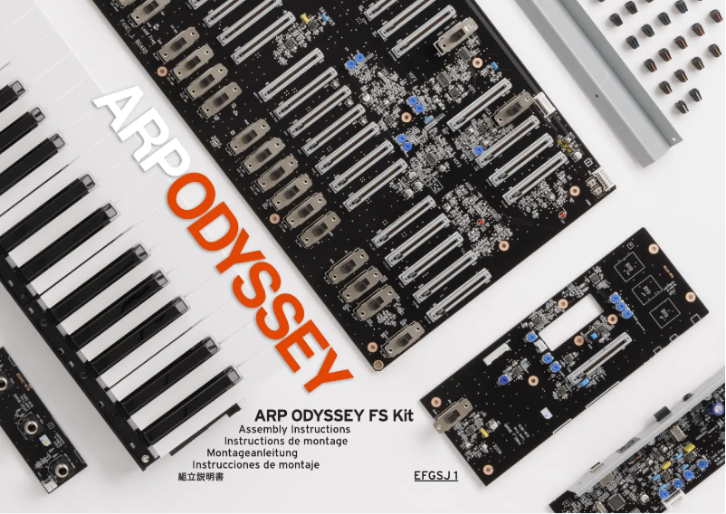 Página 1 del manual Instrucciones / montaje Korg ARP ODYSSEY FS