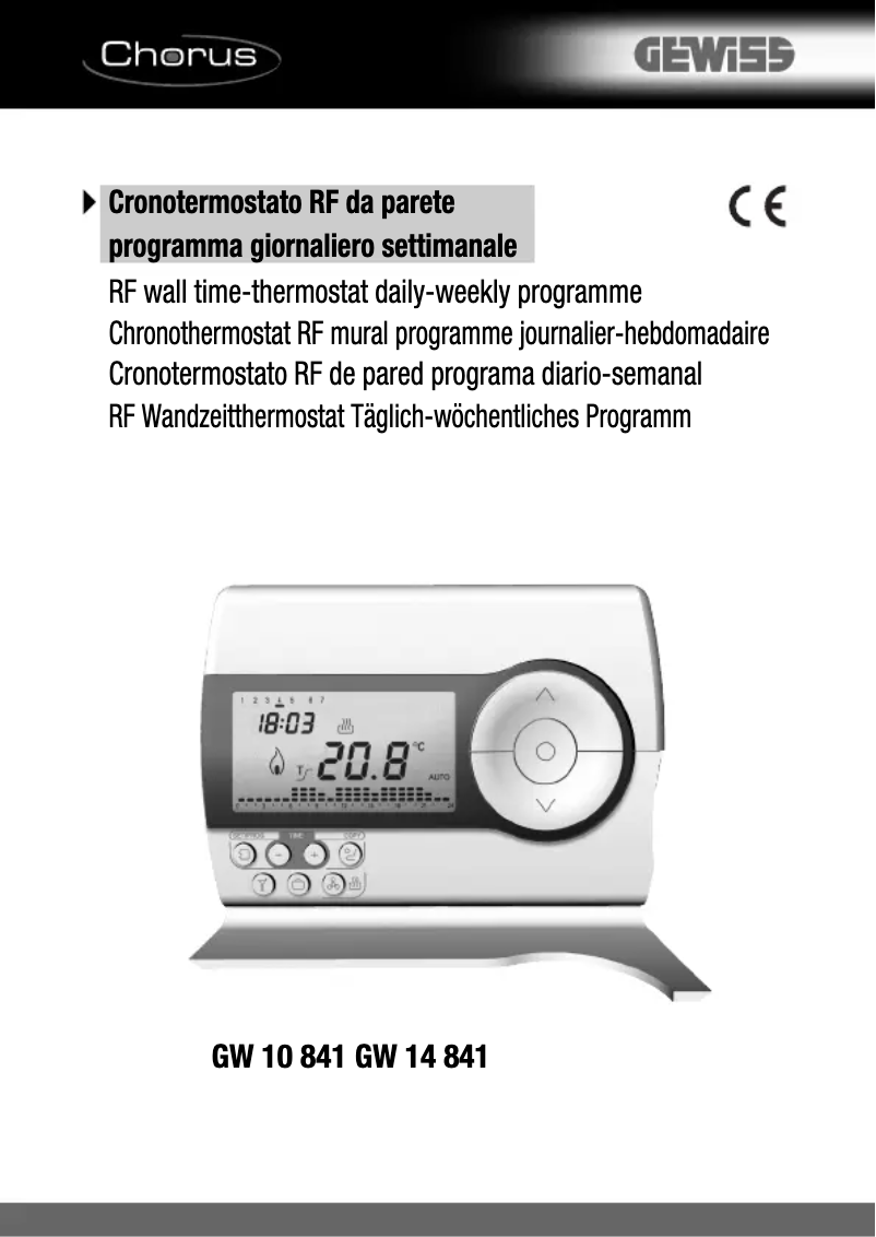 Página 1 del manual Manual de usuario Gewiss GW14841