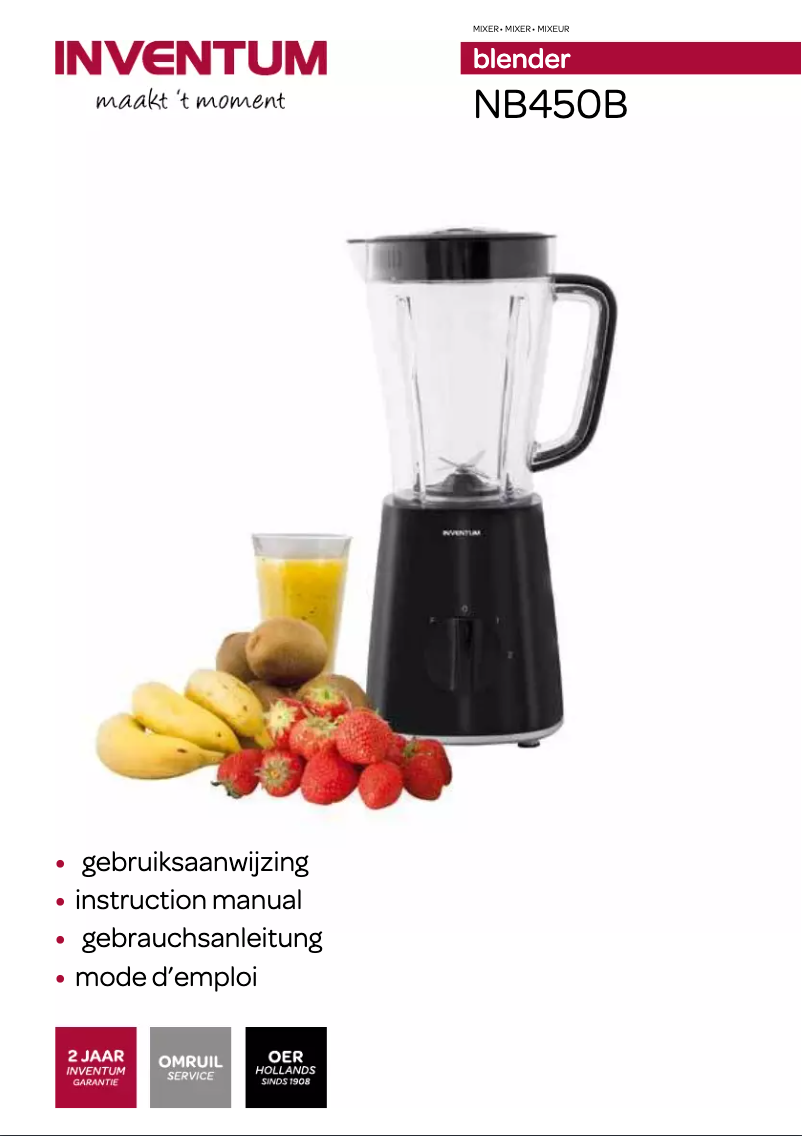 Página 1 del manual Manual de usuario Inventum NB450B