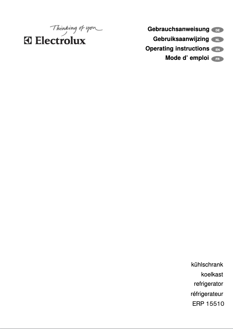 Imagen de la primera página del manual del dispositivo ERP15510