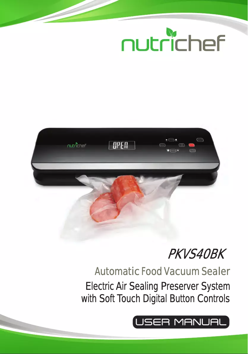 Imagen de la primera página del manual del dispositivo PKVS40BK