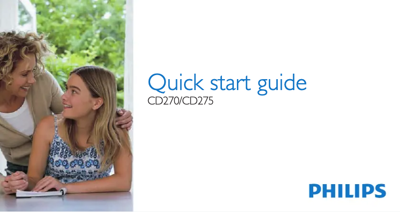 Página nº 1 - Guía de inicio rápido Philips Perfect sound CD2701C