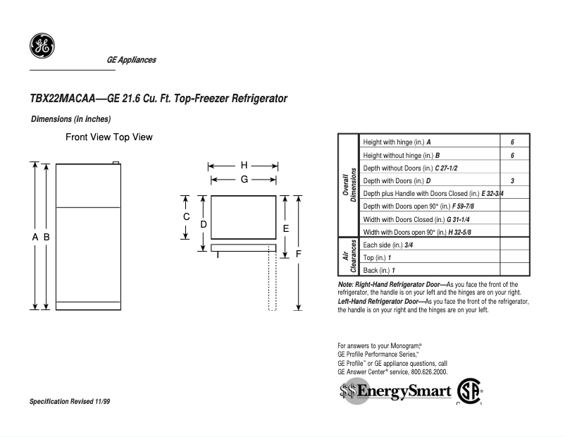 Imagen de la primera página del manual del dispositivo TBX22MACAA