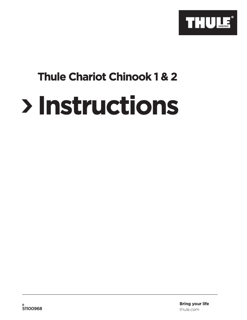Página nº 1 - Manual de usuario Thule Chariot Chinook 2