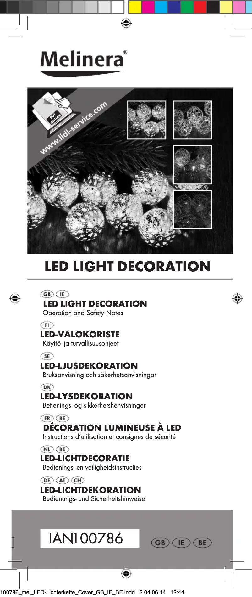 Página 1 del manual Manual de usuario Melinera IAN 100786