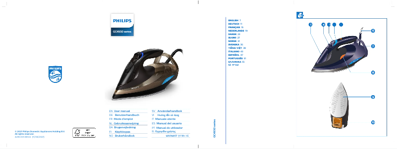 Página 1 del manual Manual de usuario Philips Azur Advanced OptimalTEMP GC4938
