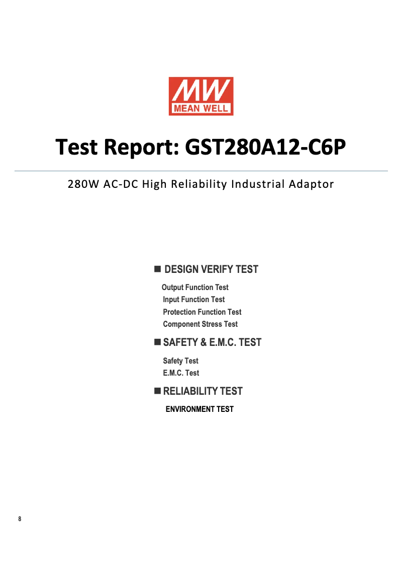 Página 1 del manual Ficha técnica Mean Well GST280A12-C6P