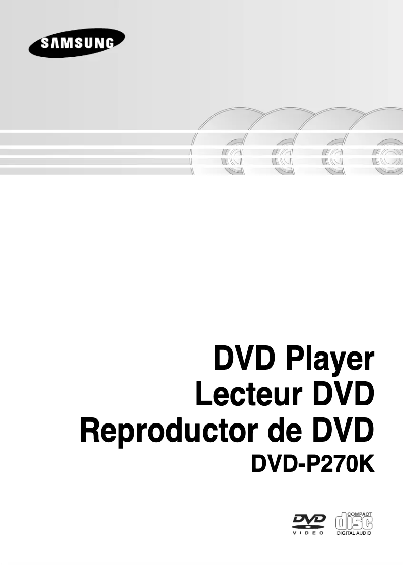 Imagen de la primera página del manual del dispositivo DVD-P270K