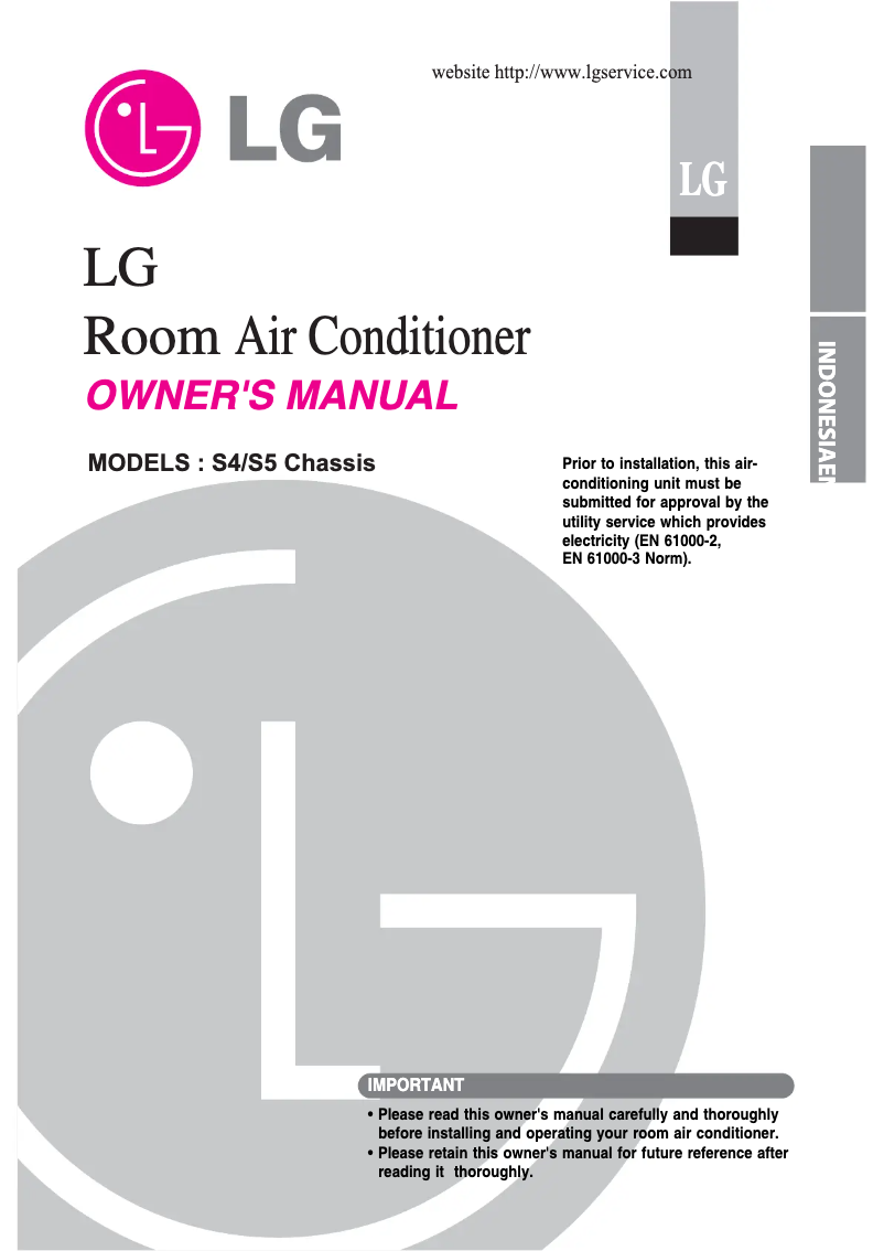 Imagen de la primera página del manual del dispositivo SN18LG