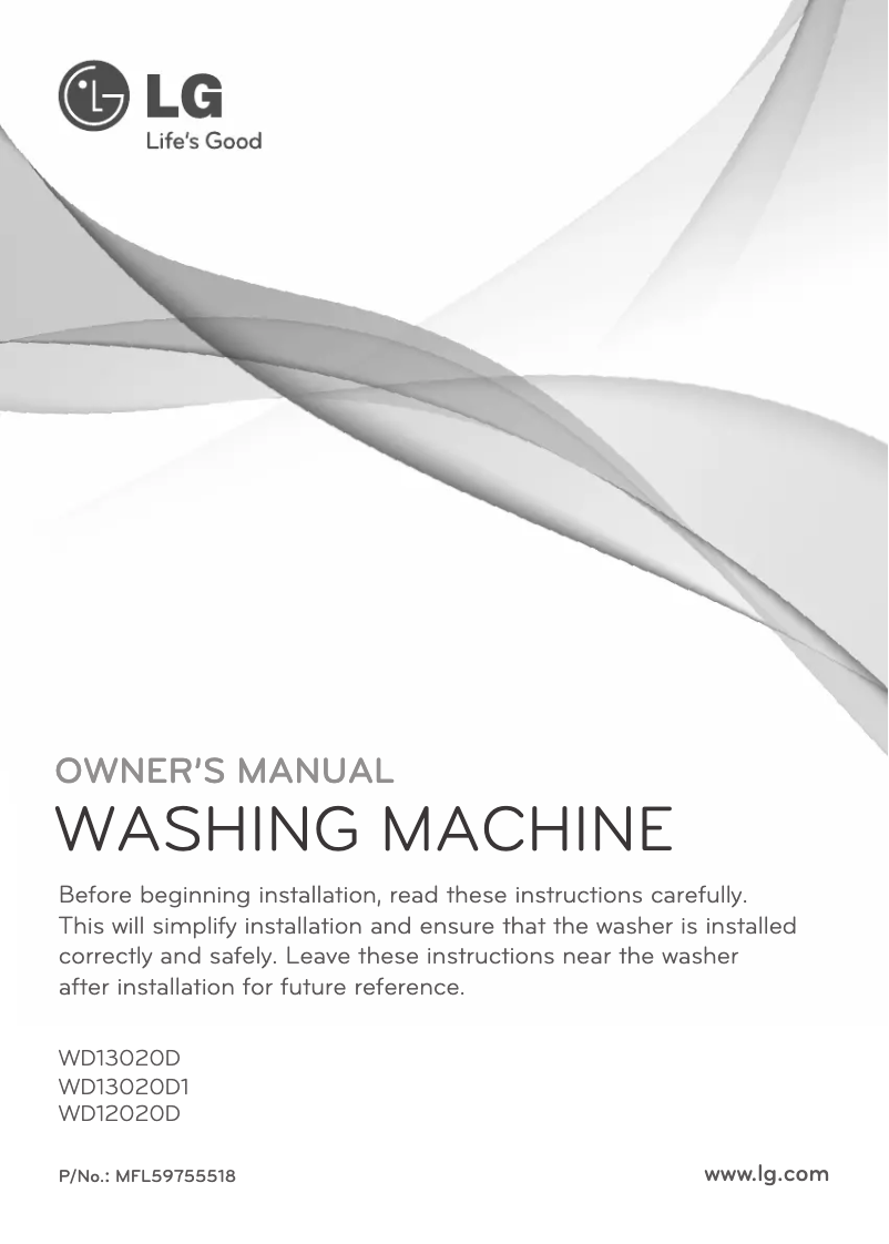 Imagen de la primera página del manual del dispositivo WD13020D