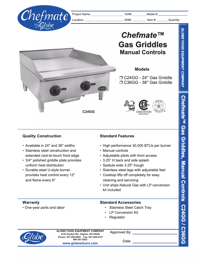 Imagen de la primera página del manual del dispositivo C24GG