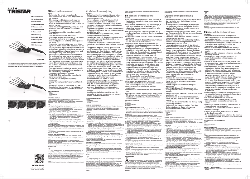 Imagen de la primera página del manual del dispositivo BQ-2819ER