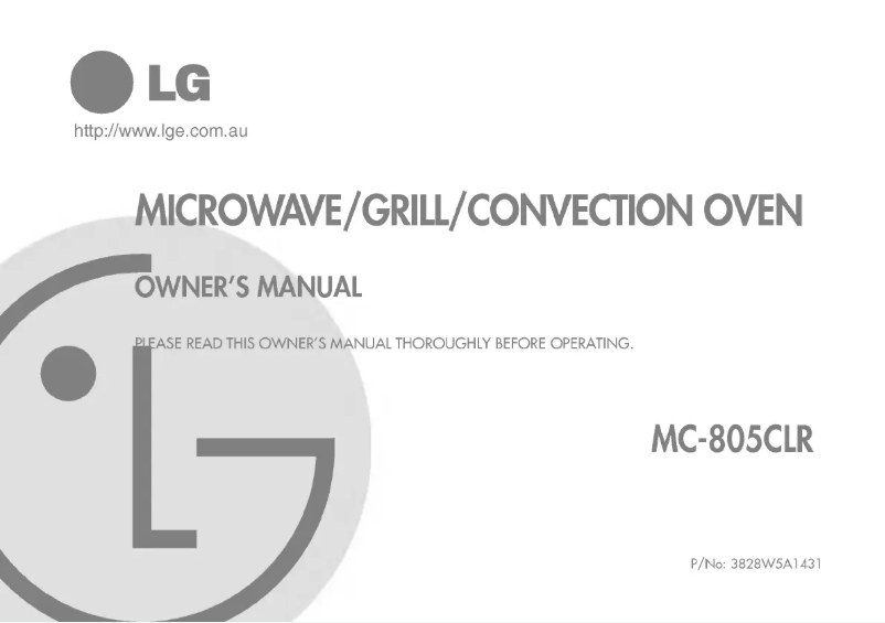 Página 1 del manual Manual de usuario LG MC-805CLR