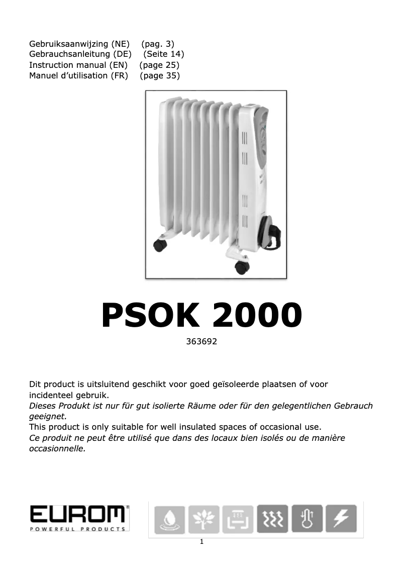 Imagen de la primera página del manual del dispositivo PSOK 2000