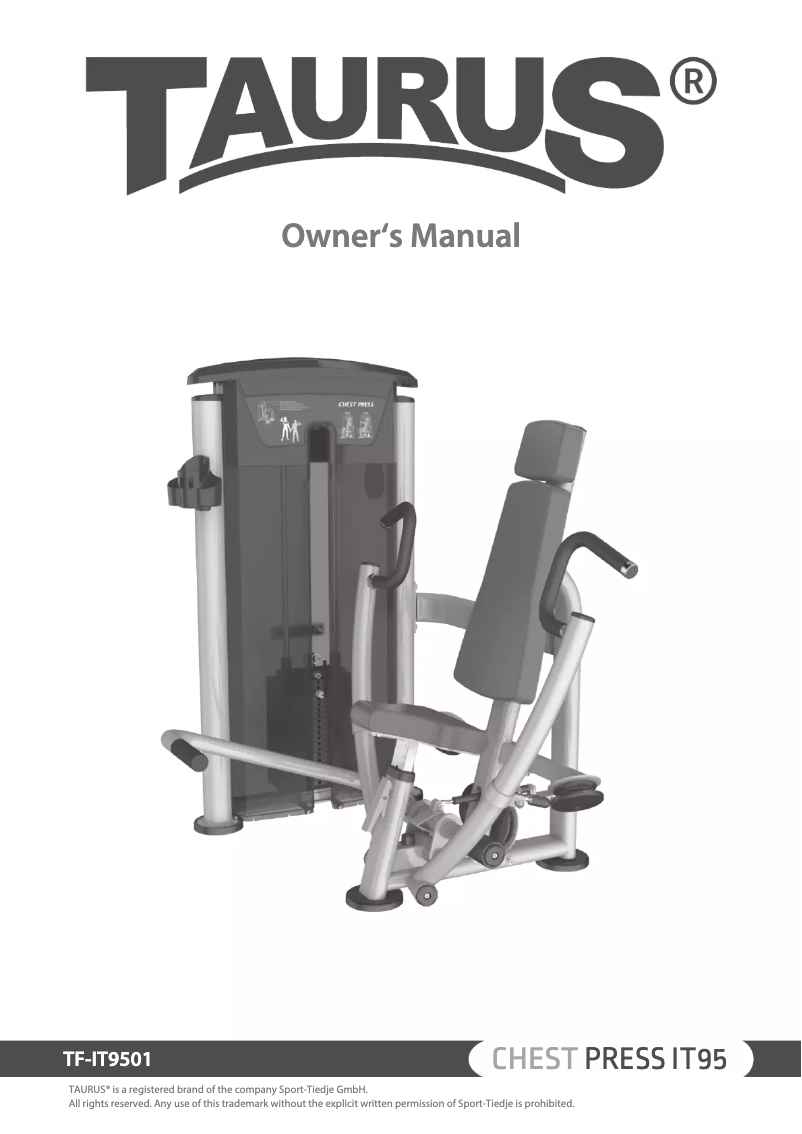 Página nº 1 - Manual de usuario Taurus Chest Press IT95