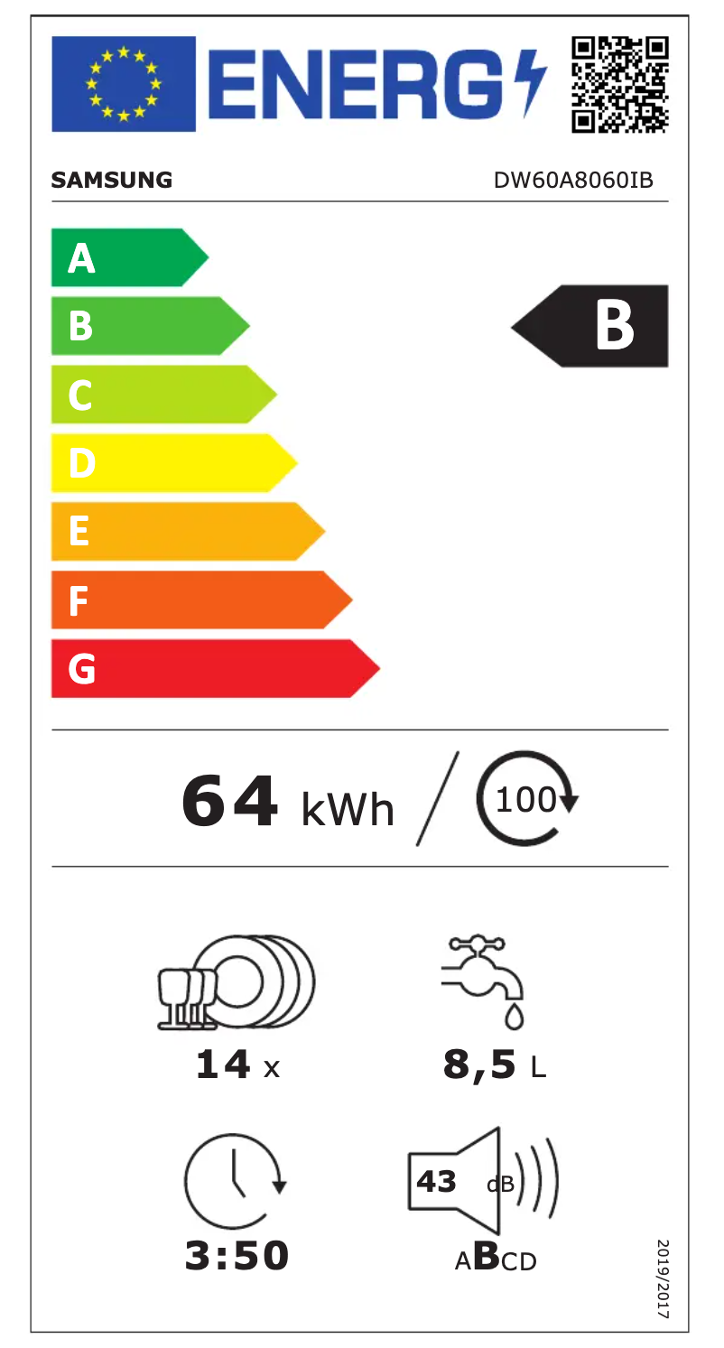 Imagen de la primera página del manual del dispositivo DW60A8060IB