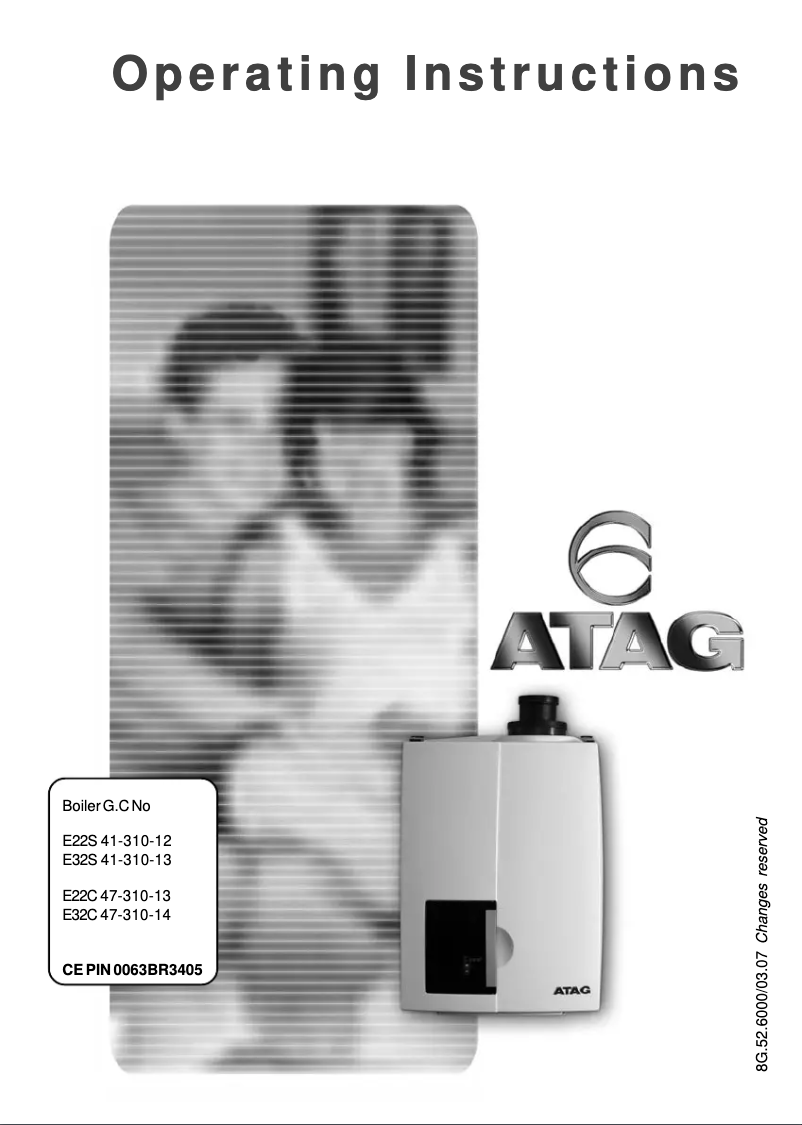 Página 1 del manual Manual de usuario Atag E223C-CW3