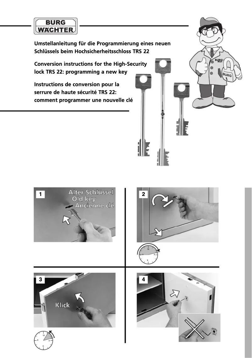 Página 1 del manual Manual de usuario Burg Wächter Royal E 512 K