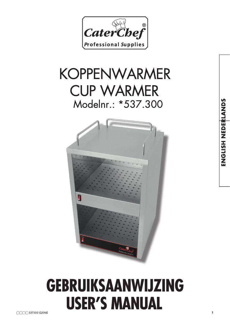 Imagen de la primera página del manual del dispositivo 537300