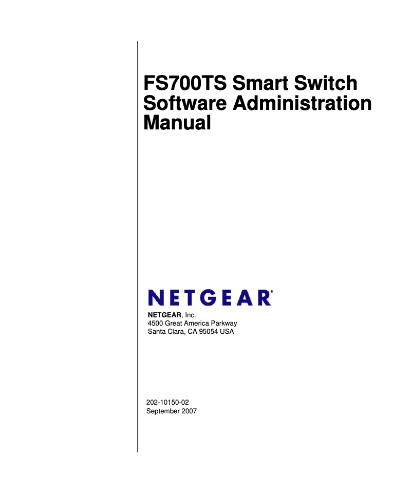 Página 1 del manual Manual de usuario Netgear FS728TS