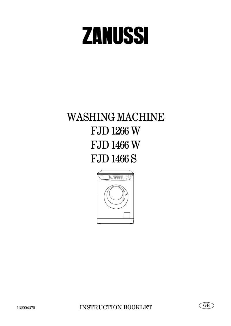 Página nº 1 - Manual de usuario Zanussi FJD 1466 S