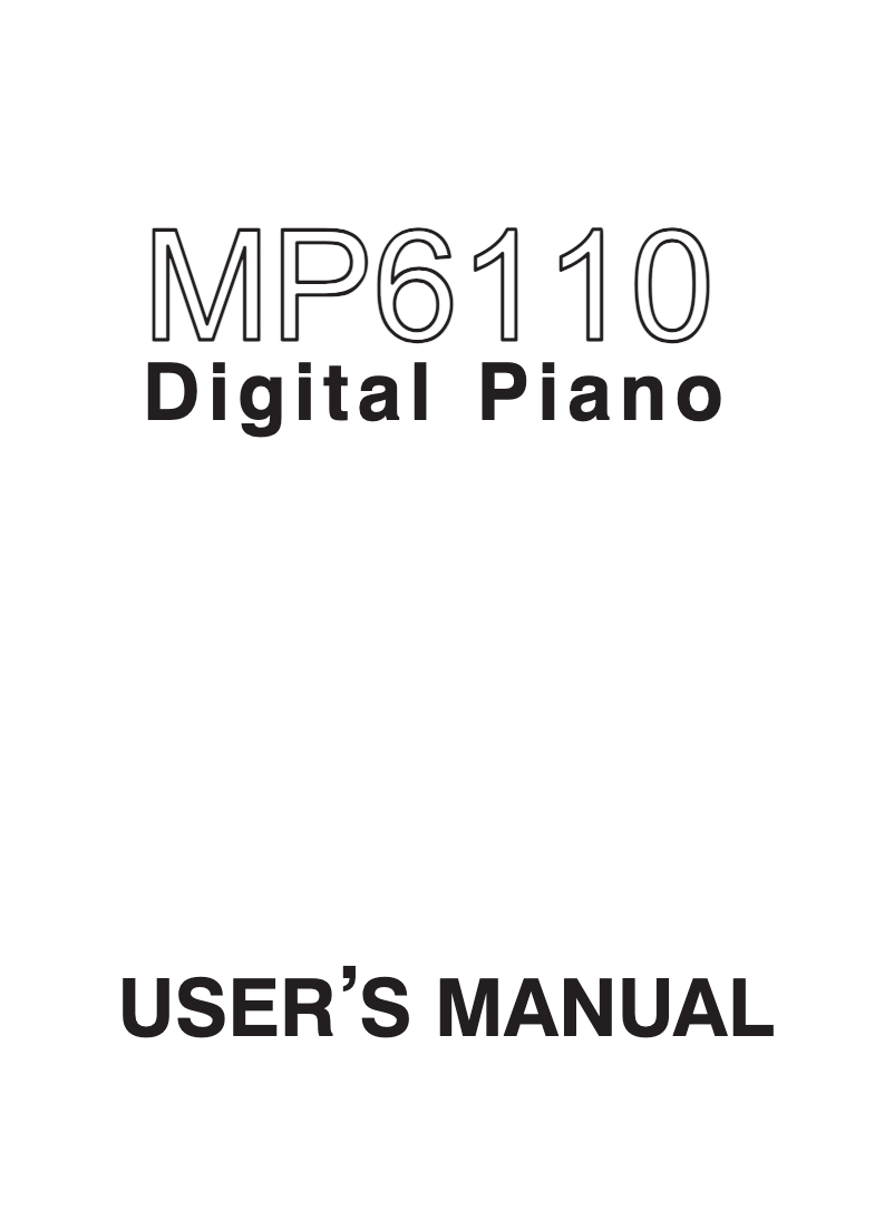Imagen de la primera página del manual del dispositivo MP6110