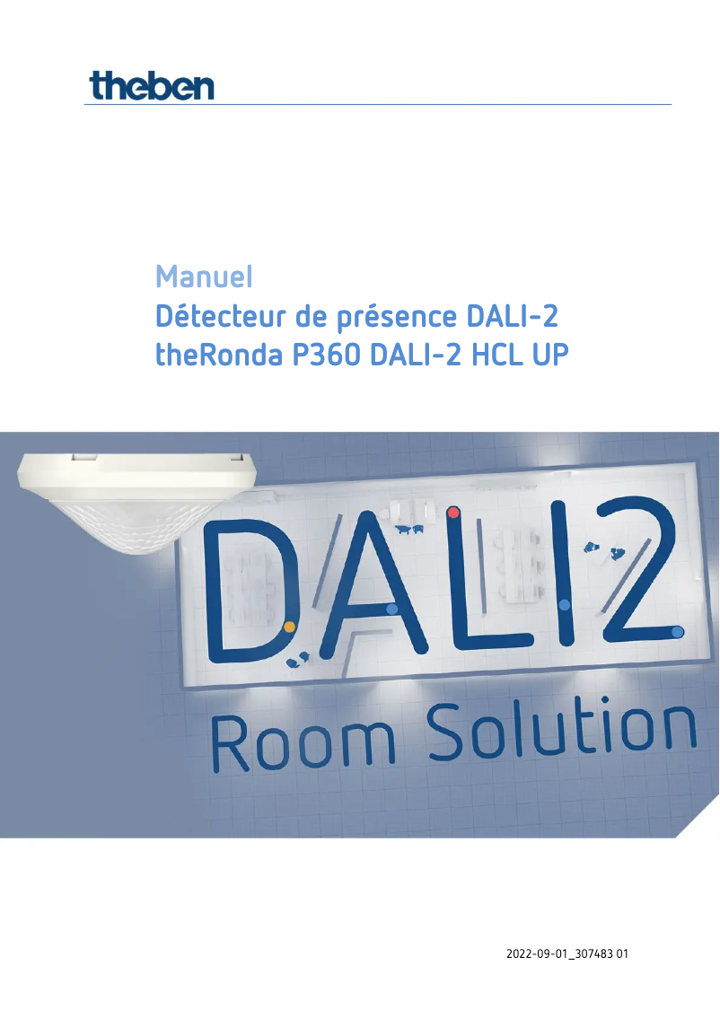 Imagen de la primera página del manual del dispositivo theRonda P360 DALI-2 HCL UP