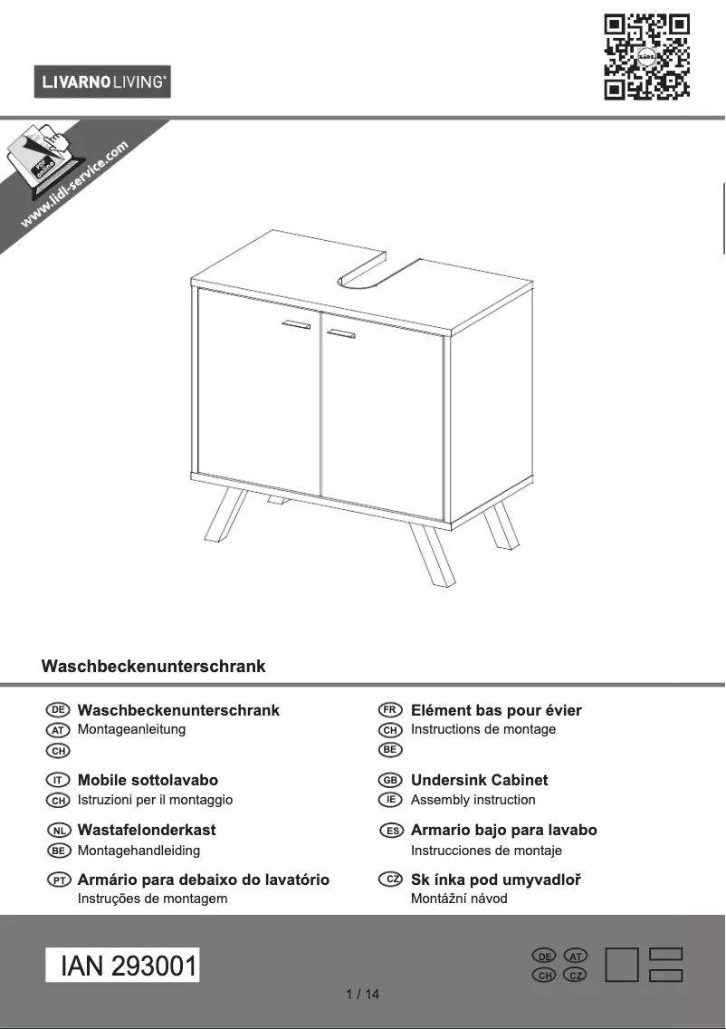 Imagen de la primera página del manual del dispositivo IAN 293001