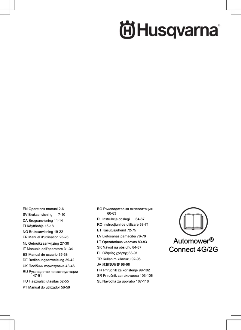 Página 1 del manual Manual de usuario Husqvarna Automower Connect