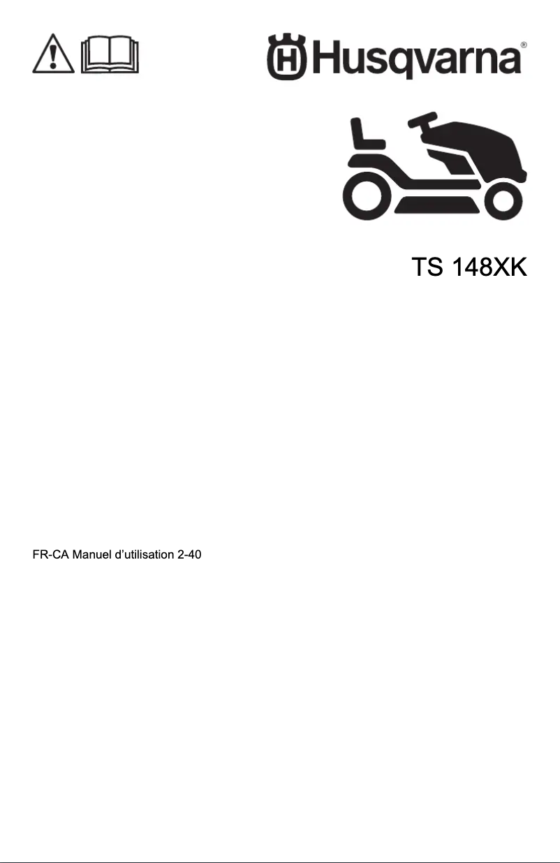 Página nº 1 - Manual de usuario Husqvarna TS 148XK