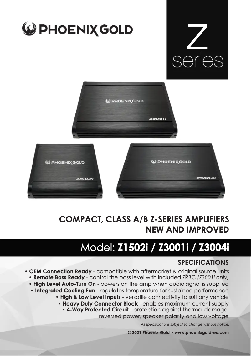 Página 1 del manual Manual de usuario Phoenix Gold Z3004i