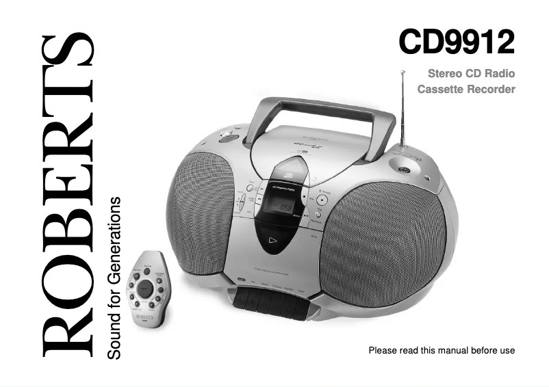 Página nº 1 - Manual de usuario Roberts CD9912