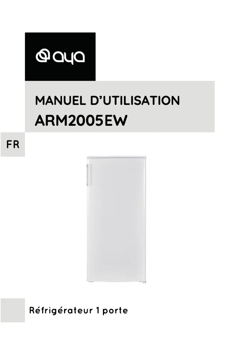 Página 1 del manual Manual de usuario AYA ARM2005EW