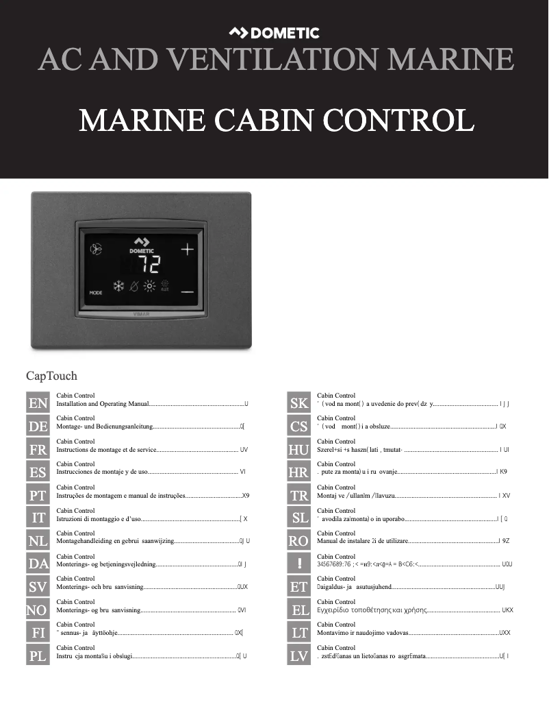 Imagen de la primera página del manual del dispositivo CapTouch
