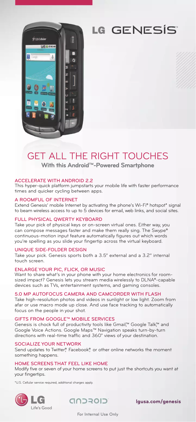 Imagen de la primera página del manual del dispositivo Genesis