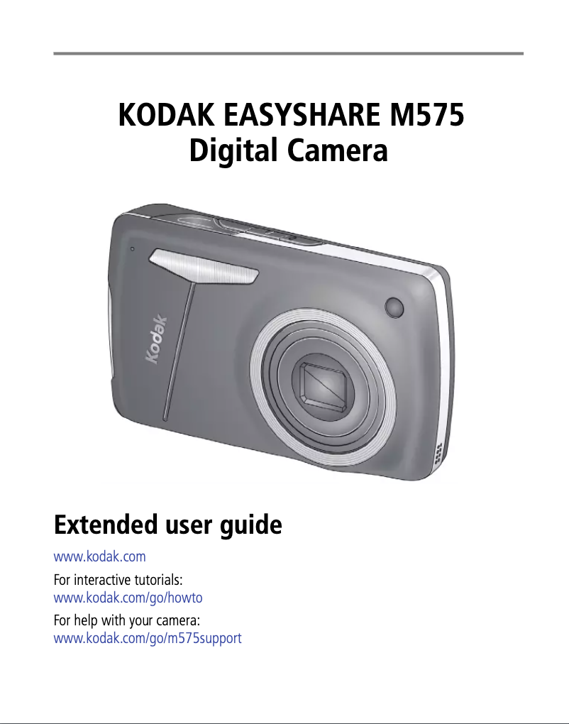 Página 1 del manual Manual de usuario Kodak EasyShare M575