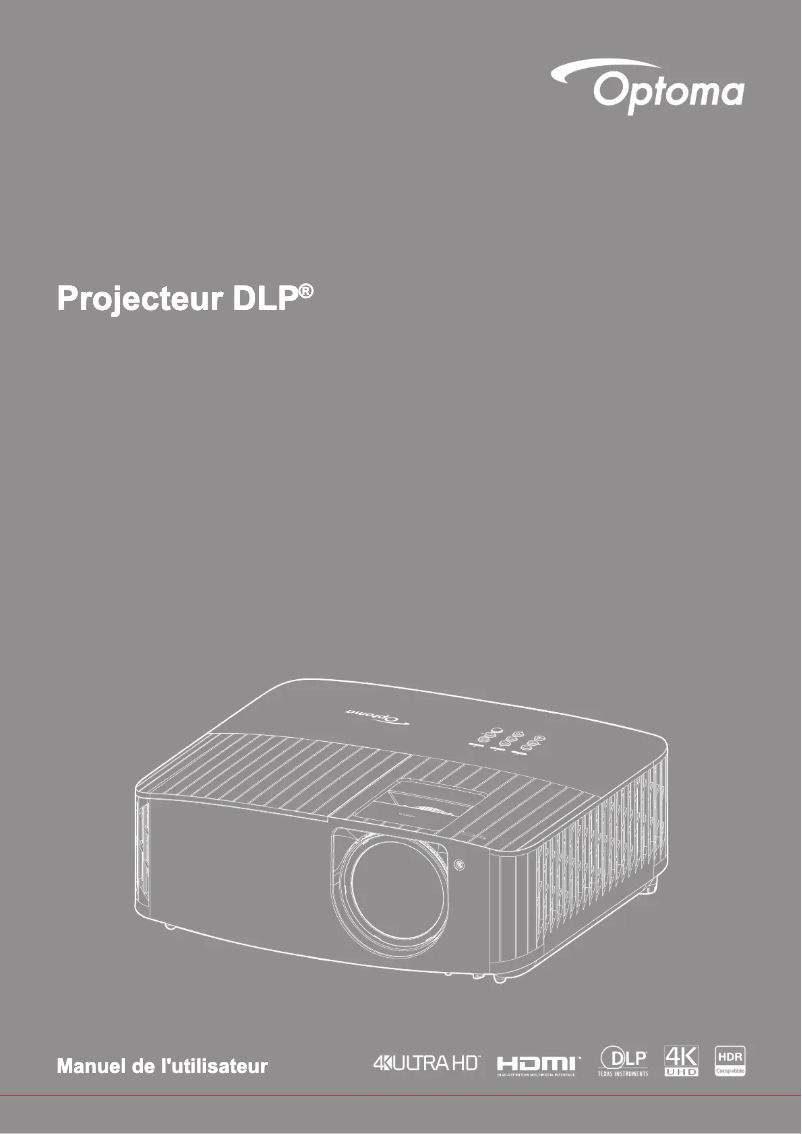 Página 1 del manual Manual de usuario Optoma 4K400STx