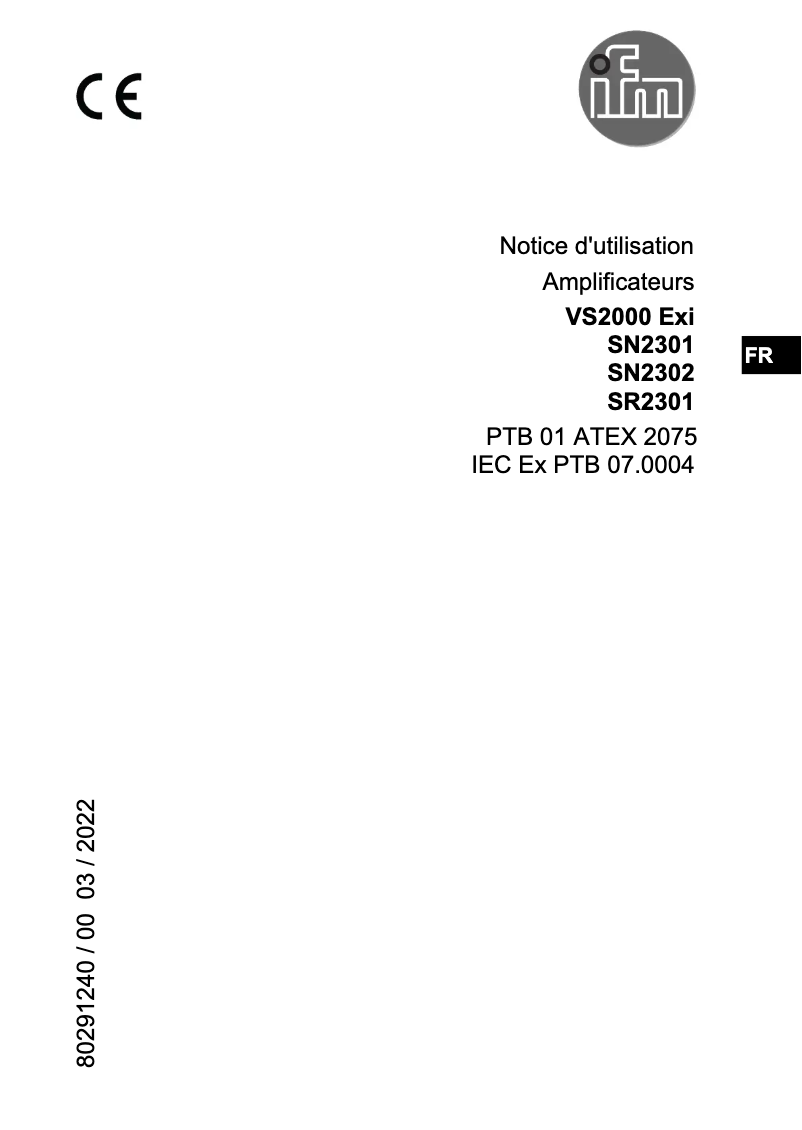 Imagen de la primera página del manual del dispositivo SN2301