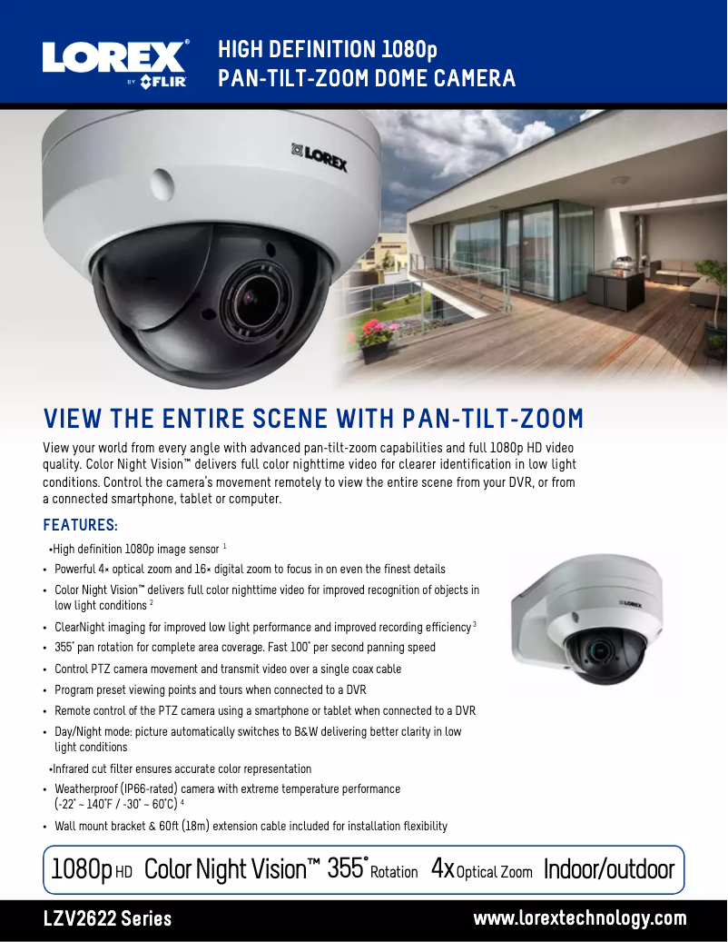 Imagen de la primera página del manual del dispositivo LZV2622BW