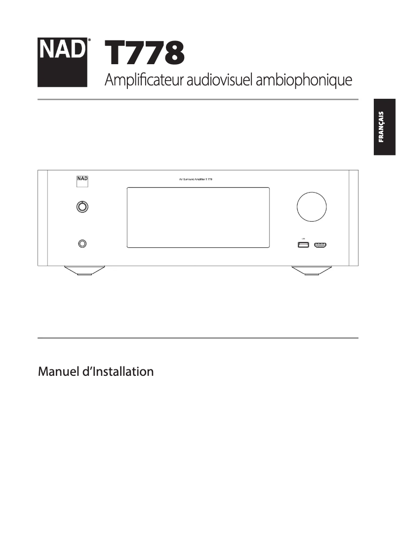 Imagen de la primera página del manual del dispositivo T 778