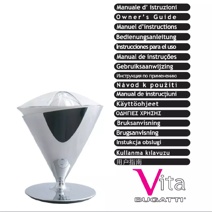 Imagen de la primera página del manual del dispositivo Vita