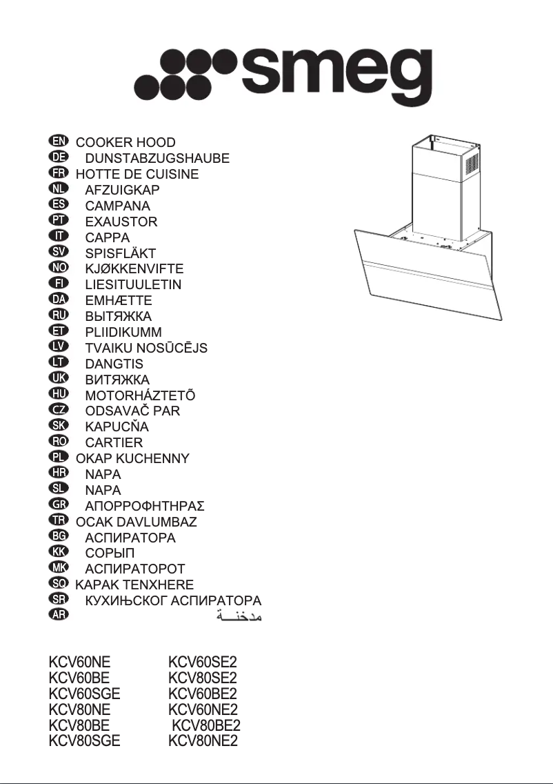 Página 1 del manual Manual de usuario Smeg KCV60BE2