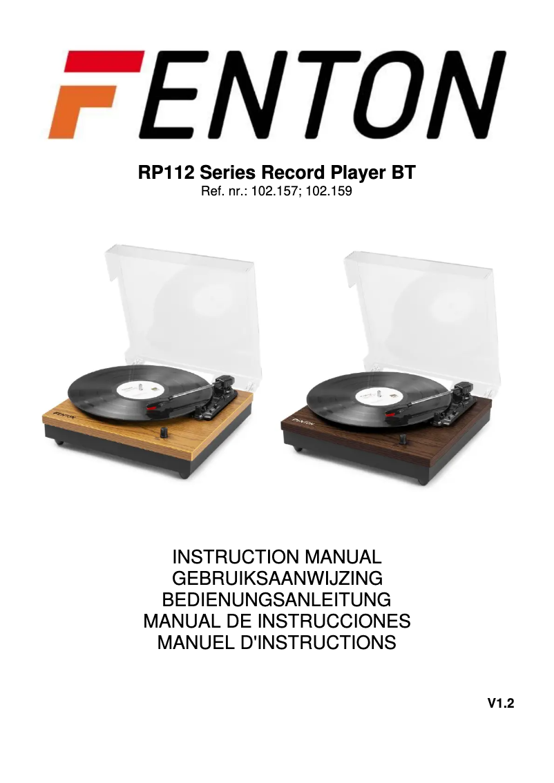 Página 1 del manual Manual de usuario Fenton RP112L