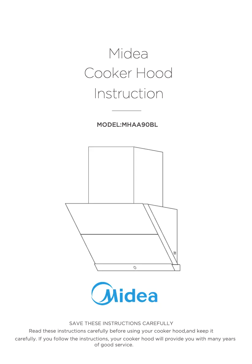 Página 1 del manual Manual de usuario Midea MHAA90BL