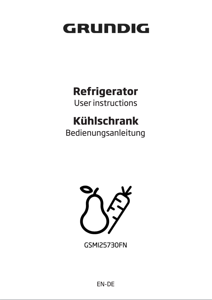 Imagen de la primera página del manual del dispositivo GSMI25730FN