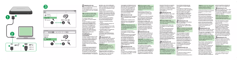 Imagen de la primera página del manual del dispositivo Fast SSD usb-c portable drive