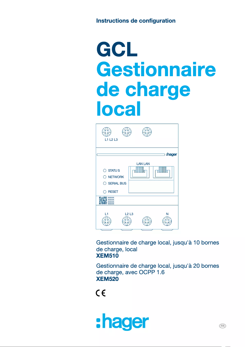 Página 1 del manual Manual de usuario Hager XEM520